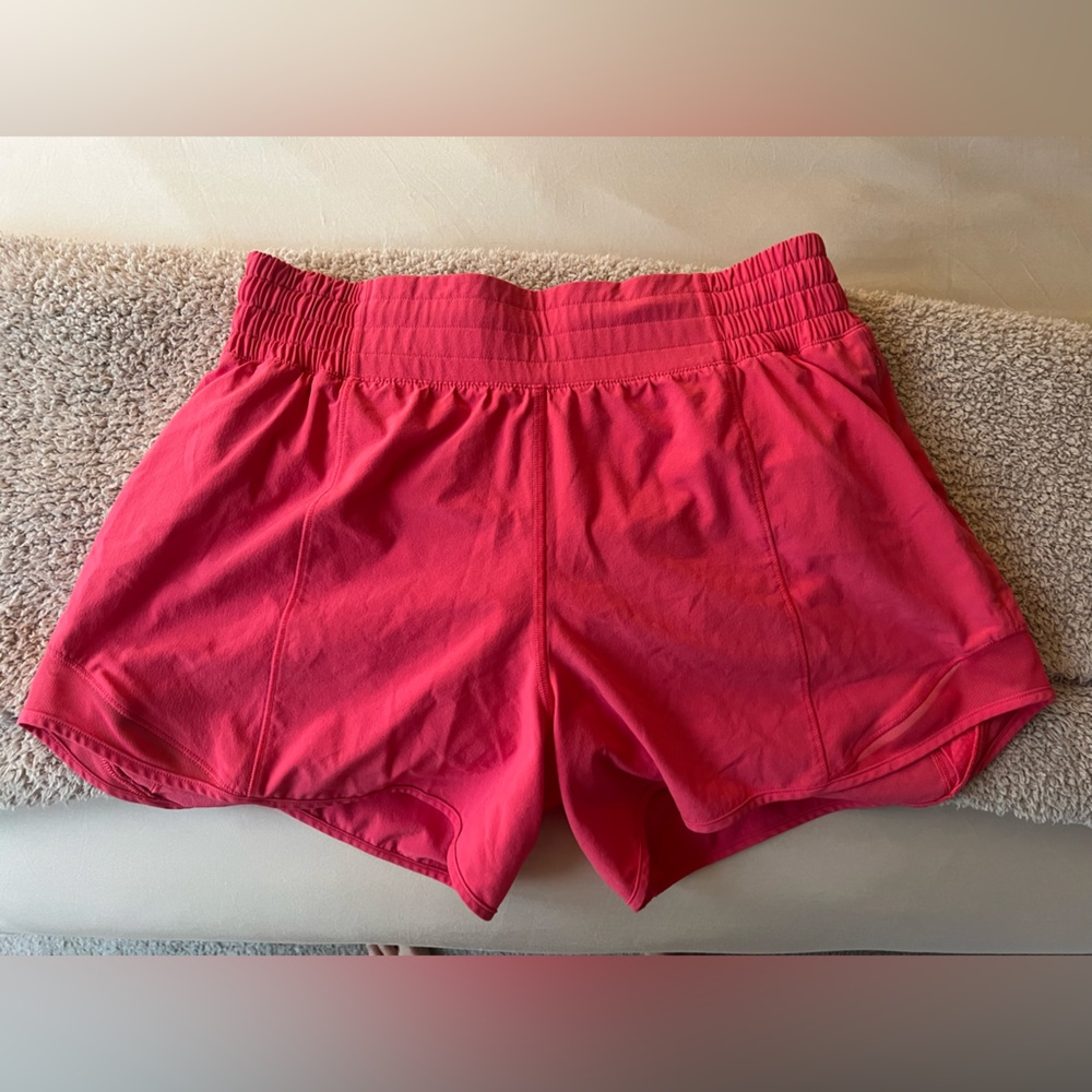 Lululemon Hottie Hot 4 inch length shorts in Vibrant Pink